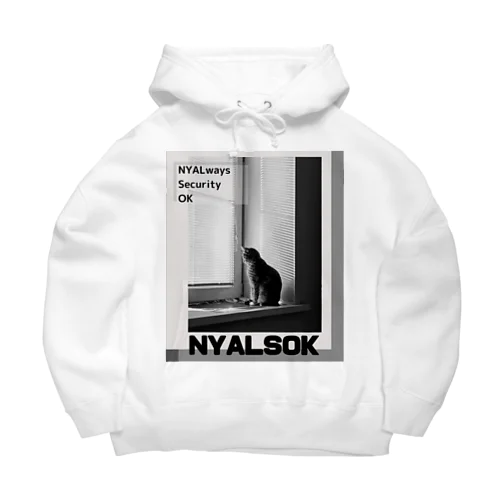 にゃるそっく🐈NYALSOK（モノトーン） Big Hoodie