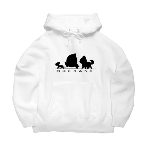 おでかけニャンさん&タマゴさん&ワンさん Big Hoodie