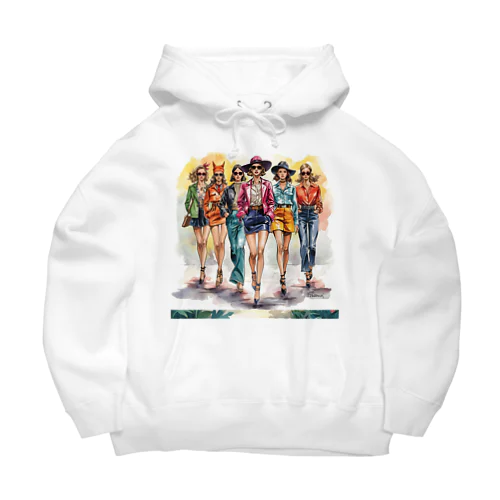 古着風 Big Hoodie