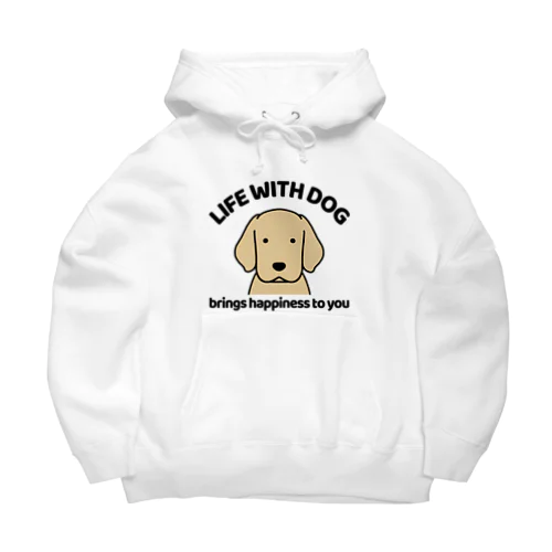 犬と共に（ゴールデン） Big Hoodie