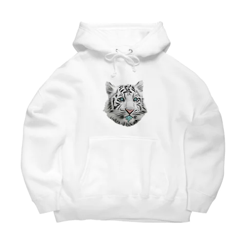 WHITE TIGER Big Hoodie