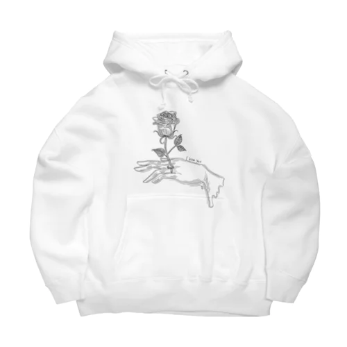 薔薇の花言葉 Big Hoodie