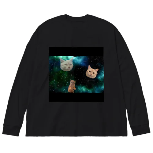 ダークサイド宇宙猫2 Big Long Sleeve T-Shirt