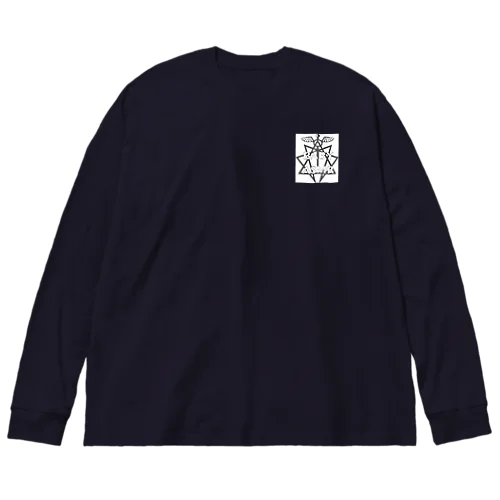 BABY ASMRのウォーターマークロゴ Big Long Sleeve T-Shirt