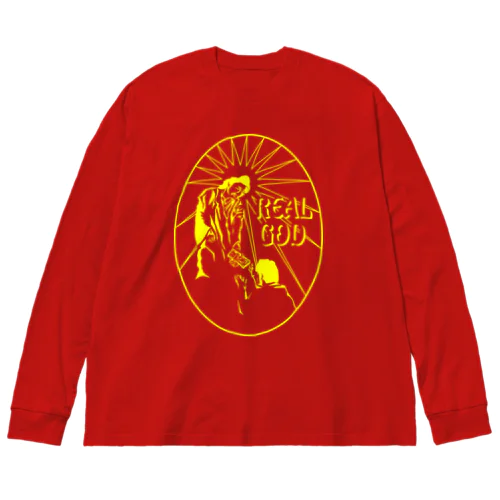 Real God1 h.t.(黄色) Big Long Sleeve T-Shirt