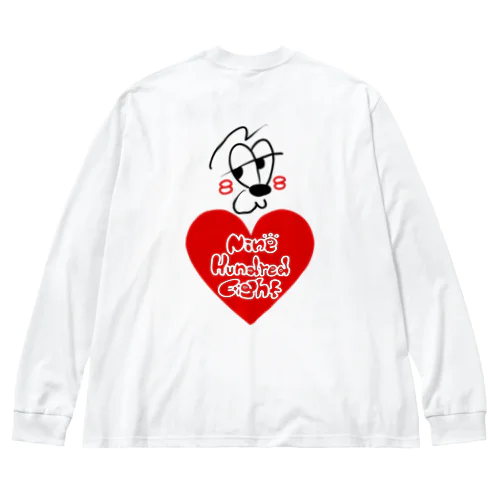 鬼灯紅葉【LOVE】 Big Long Sleeve T-Shirt