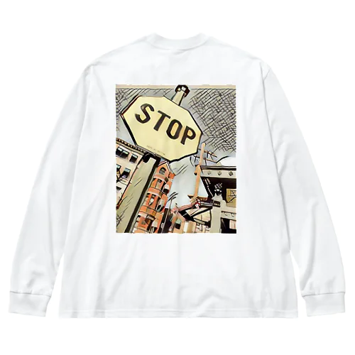 STOP Big Long Sleeve T-Shirt