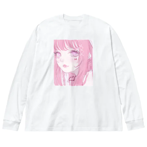 ピンクアップル Big Long Sleeve T-Shirt