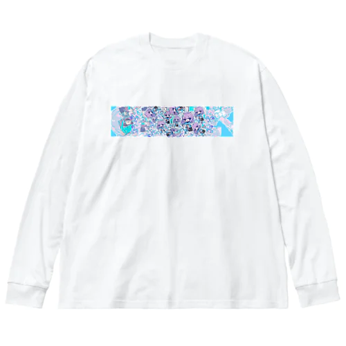 たくさんのらてち・ぽてち Big Long Sleeve T-Shirt