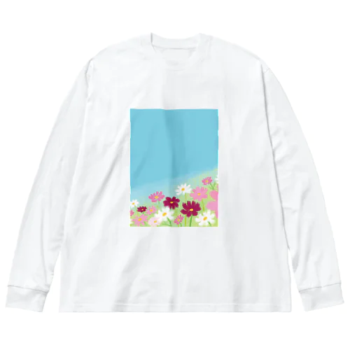 空とコスモス Big Long Sleeve T-Shirt