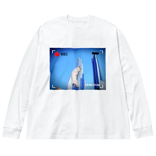 cat climbing a building Big Long Sleeve T-Shirt