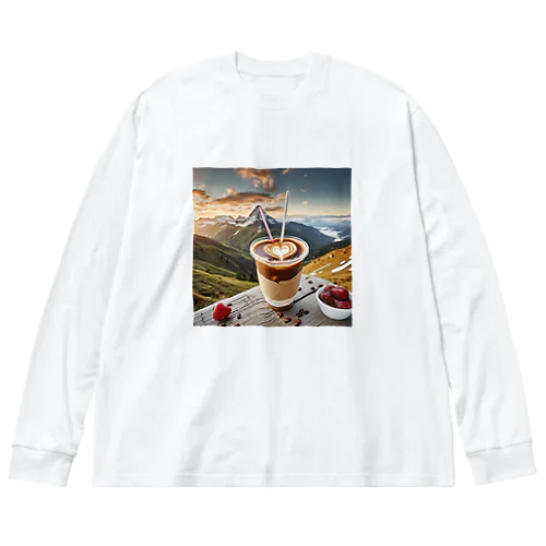 アイスコーヒーハート Big Long Sleeve T-Shirt
