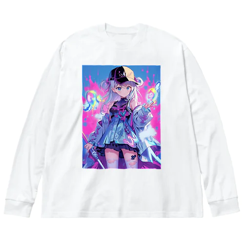 ストリートアイスレインボーガール Big Long Sleeve T-Shirt