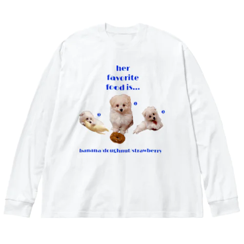 ポメプーのうたちゃん Big Long Sleeve T-Shirt