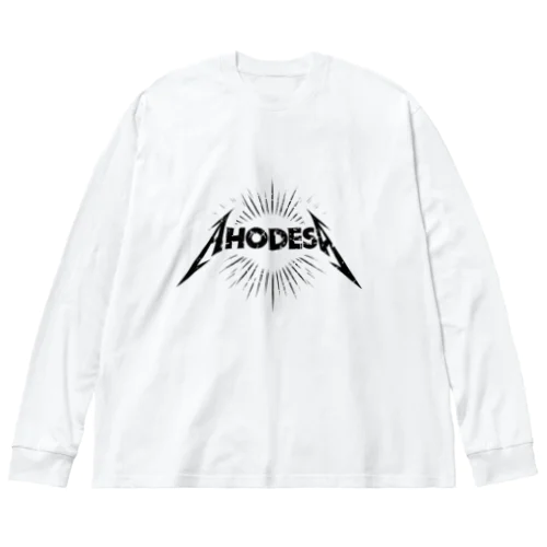 Ahodesu logo白 Big Long Sleeve T-Shirt