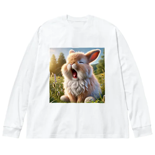 もふもふウサギ あくびグッズ」 Big Long Sleeve T-Shirt