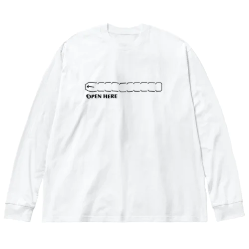 ここから開けてください Big Long Sleeve T-Shirt