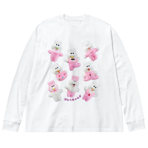 夢喰いメリー　ロングTシャツ　ビックシルエット そこかしこにねこ / kima-mani ( ma-2-co )のビッグシルエット