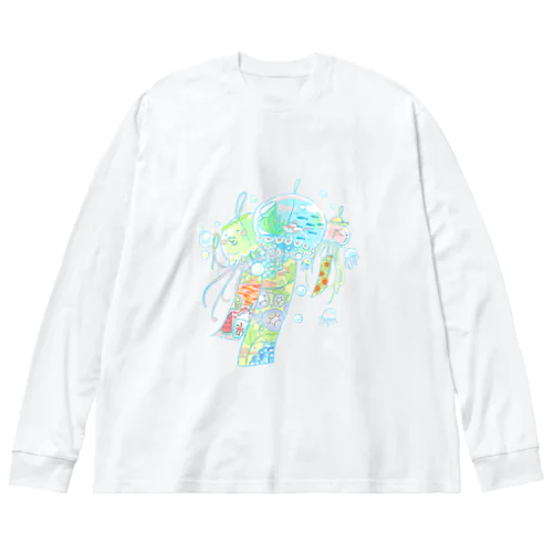 クラゲの風鈴たち ♪( ´ε ｀๑)ノ Big Long Sleeve T-Shirt