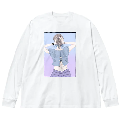 タトゥーインナー女子 Big Long Sleeve T-Shirt