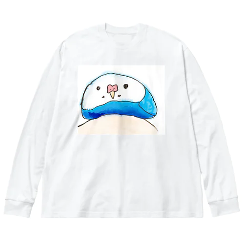 手乗りもちどりモッチモチ Big Long Sleeve T-Shirt