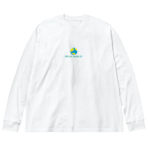 立体Hello World Big Long Sleeve T-Shirt
