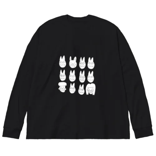 おこってるネコちゃん Big Long Sleeve T-Shirt