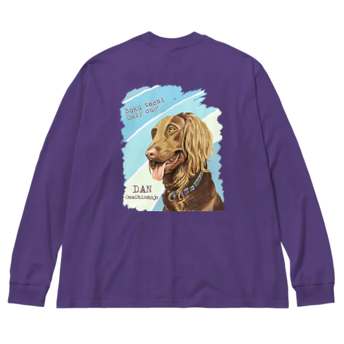ダン背面印刷 Big Long Sleeve T-Shirt