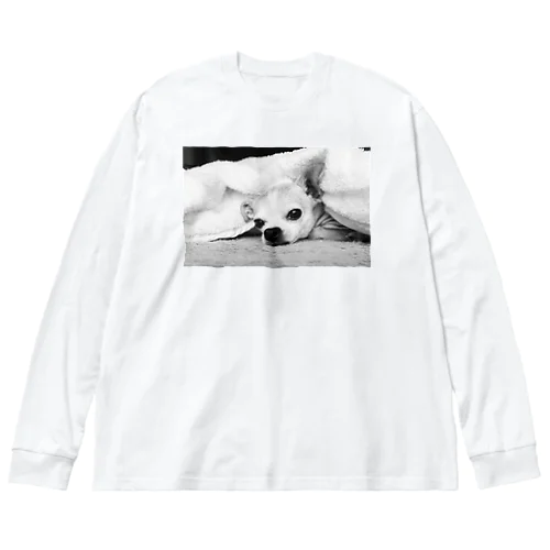 モノクロチワワ（アンニュイ1） Big Long Sleeve T-Shirt