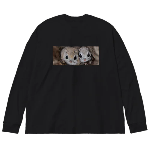 心とカラダの栄養を◆サロベツのエゾモモンガ Big Long Sleeve T-Shirt