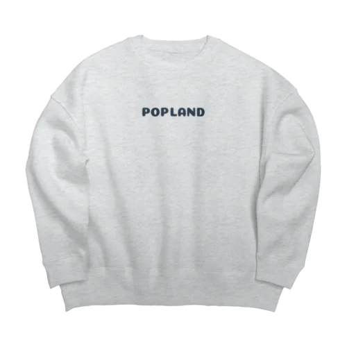 POPLANDロゴ Big Crew Neck Sweatshirt