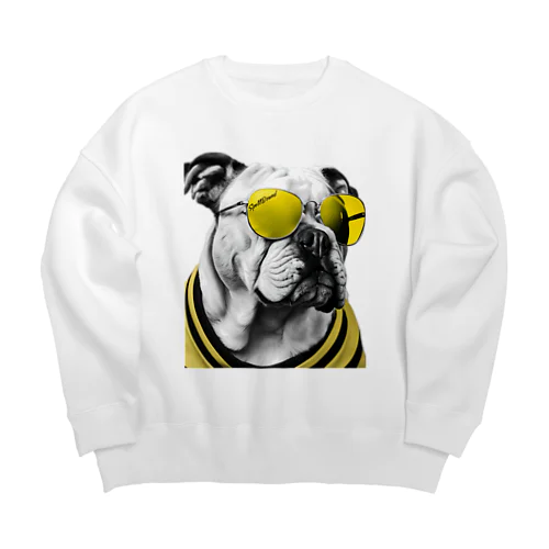 犬　ブルドック　Tシャツ　パーカー　SPELLBOUND Big Crew Neck Sweatshirt