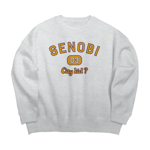 SENOBI - City kid ? - Big Crew Neck Sweatshirt