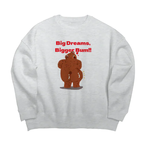 プリケツくま子さん Big Crew Neck Sweatshirt