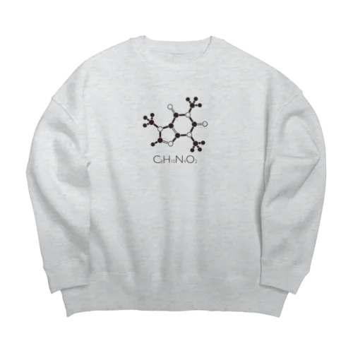 カフェインの化学構造式 Big Crew Neck Sweatshirt
