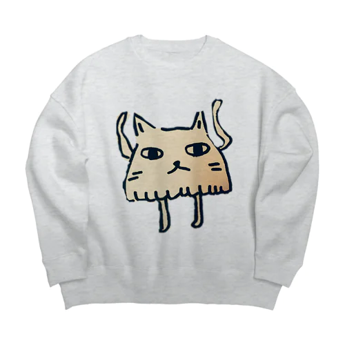 ネコになりたい(全身) Big Crew Neck Sweatshirt