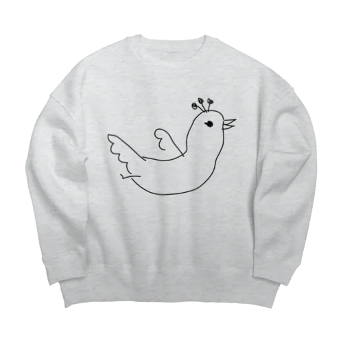 とりちゃん Big Crew Neck Sweatshirt
