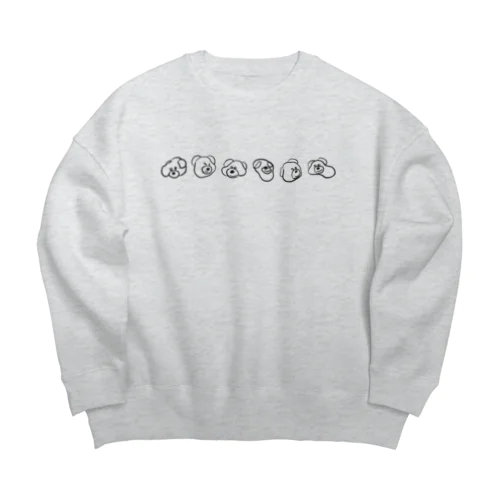 くまフィン Big Crew Neck Sweatshirt