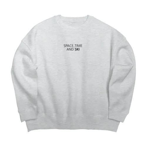 SPACE, TIME and SKI スキーヤーのためのアイテム Big Crew Neck Sweatshirt