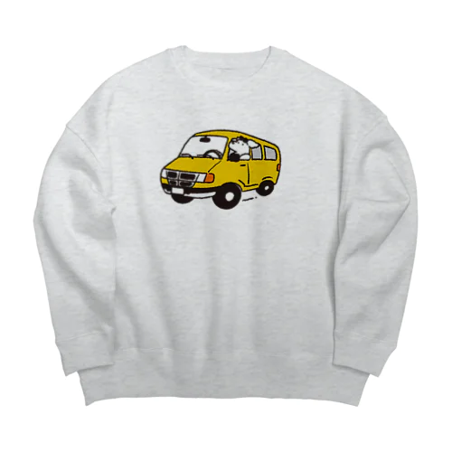 アメ車犬 Big Crew Neck Sweatshirt