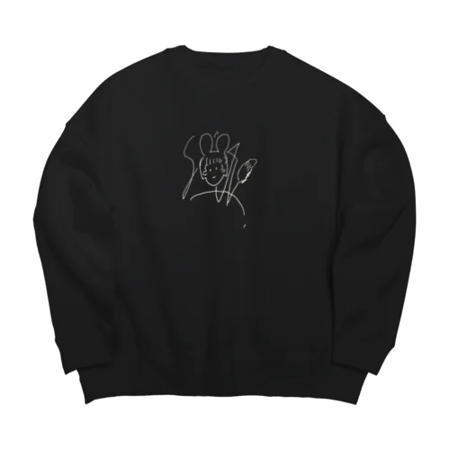 st兎z Big Crew Neck Sweatshirt
