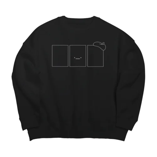 くろ Big Crew Neck Sweatshirt