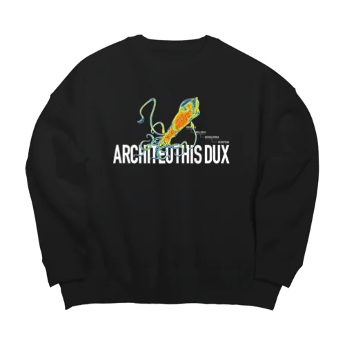 神秘的なダイオウイカ Big Crew Neck Sweatshirt