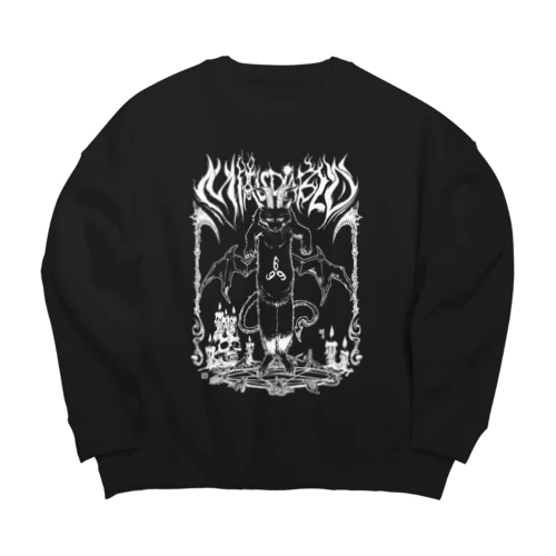 Miau Diablo｜001 Big Crew Neck Sweatshirt