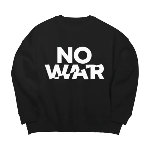 反戦｜NO WAR Big Crew Neck Sweatshirt