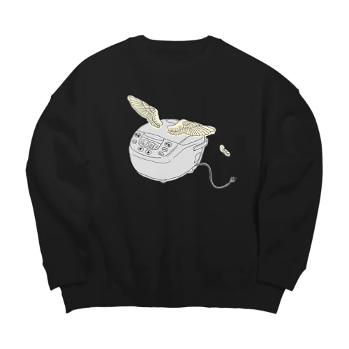 空飛ぶ炊飯器 Big Crew Neck Sweatshirt