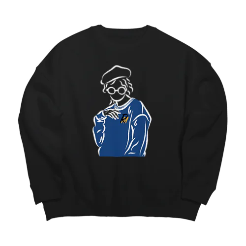 girl02-a Big Crew Neck Sweatshirt