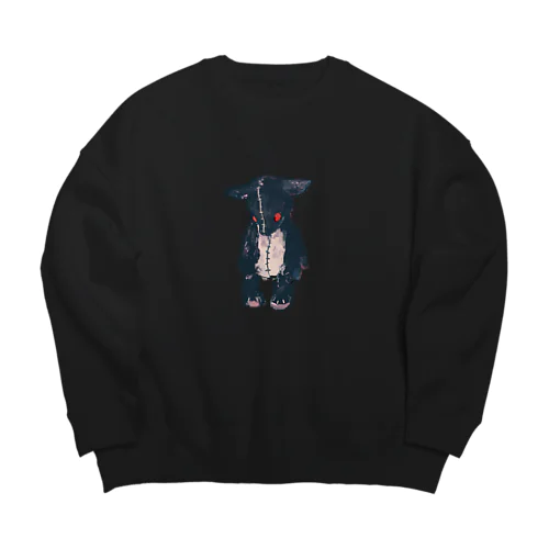 獏くまスウェット Big Crew Neck Sweatshirt