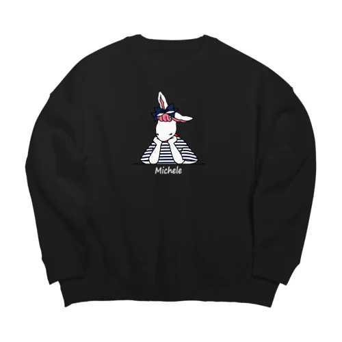 考えごとをするミシェル Big Crew Neck Sweatshirt