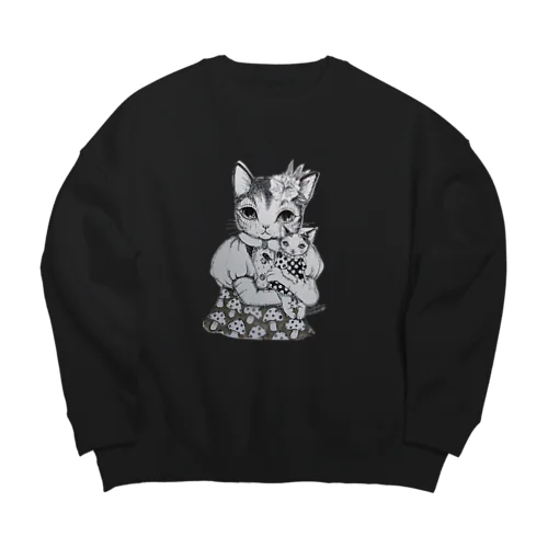 NNN限定版☆KINOPI→S　地域猫　応援デザイン Big Crew Neck Sweatshirt